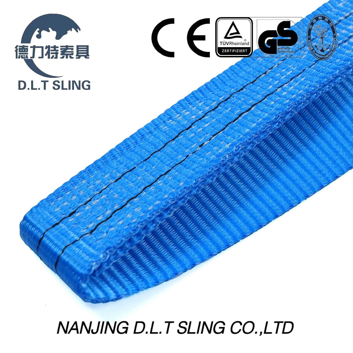 Blue et nigrum linea infinita webbing fundamendum 2m